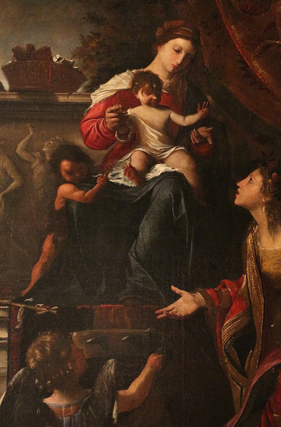 Madonna col Bambino e santi, 1645-50 ca. - Fondazione Cavallini Sgarbi - dettaglio 2